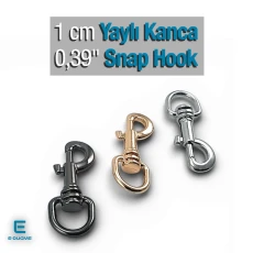 1 cm 0.39" Spring Swivel Hook - Keychain Hook - Sailor Hook SB 1763