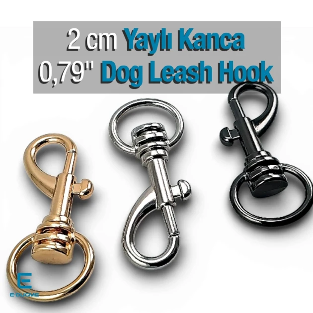 Spring Swivel Hook 2 cm 0.79"- Leash Hook - Sailor Hook SB 1765