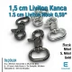 Liviton Hook 0,59" - 1.5 cm Trigger Swivel Spring Hooks SB 20314