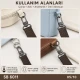 2 cm Kilitli Yaylı Döner Papağan Kanca Zamak Metal SB 6011 - Çanta ve tekstil aksesuarları için güvenli bağlantı