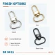 2 cm Kilitli Yaylı Döner Papağan Kanca Zamak Metal SB 6011 - Çanta ve tekstil aksesuarları için güvenli bağlantı