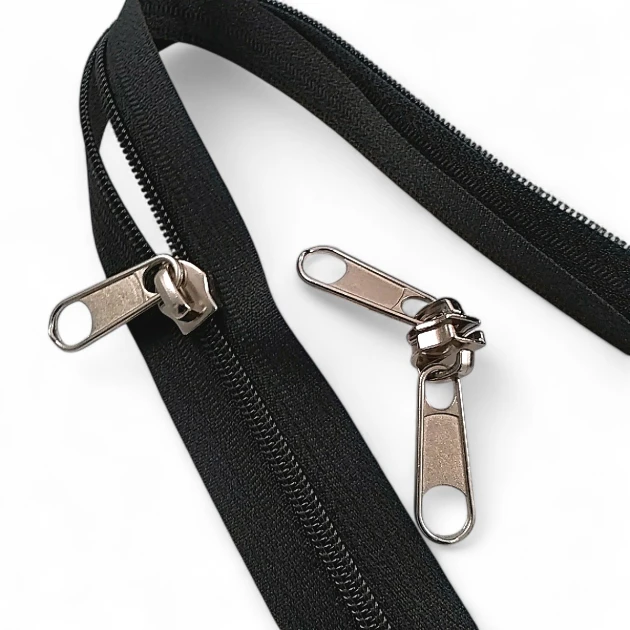 Naylon Fermuar Kursörü Çift Elcikli Tip 10 - Çadır Fermuarı Kursörü SB002N10C