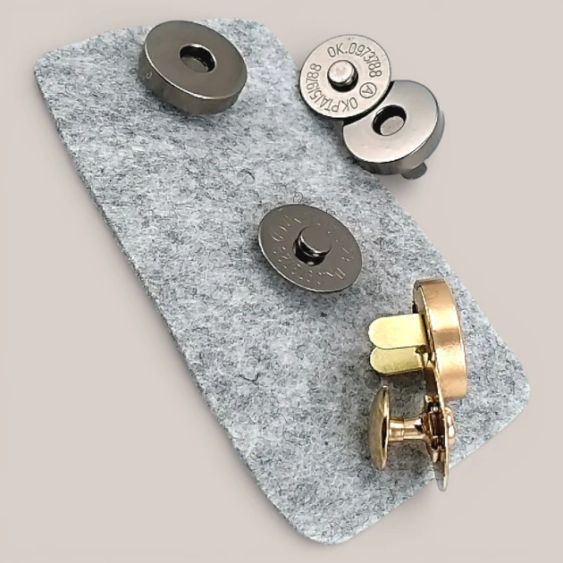 Çanta Mıknatısı 18 mm Tek Taraf Troklu - Mıknatıslı Çanta ÇıtÇıtı Plus Kalite SB 10132