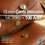 Çanta Mıknatısı 18 mm Tek Taraf Troklu - Mıknatıslı Çanta ÇıtÇıtı Plus Kalite SB 10132