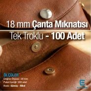 18 mm / 0.71 in 28L Single-Cap Rivet-Mounted Magnetic Bag Snap Plus Quality SB 10132 18 mm / 0.71 in 28L Single-Cap Rivet-Mounted Magnetic Bag Snap Plus Quality SB 10132