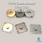 Sew-On Magnetic Snap Fastener - 18 mm Bag Magnet - Plus Quality SB 10132DIK