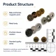 18 mm Standard Quality Magnetic Bag Snap Closure SB 2818 - Durable metal snap for bags, wallets, and DIY projects