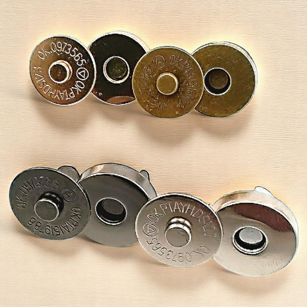 18 mm Bag Magnet - Magnetic Bag Snap Standard Quality SB 2818