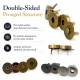 18 mm Double-Prong Magnetic Bag Snap Closure SB 2824 for secure and stylish bag fastening