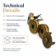 18 mm Double-Prong Magnetic Bag Snap Closure SB 2824 for secure and stylish bag fastening