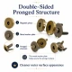18 mm Double-Prong Magnetic Bag Snap Closure SB 2824 for secure and stylish bag fastening