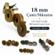 18 mm Double-Prong Magnetic Bag Snap Closure SB 2824 for secure and stylish bag fastening