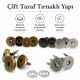 18 mm Double-Prong Magnetic Bag Snap Closure SB 2824 for secure and stylish bag fastening