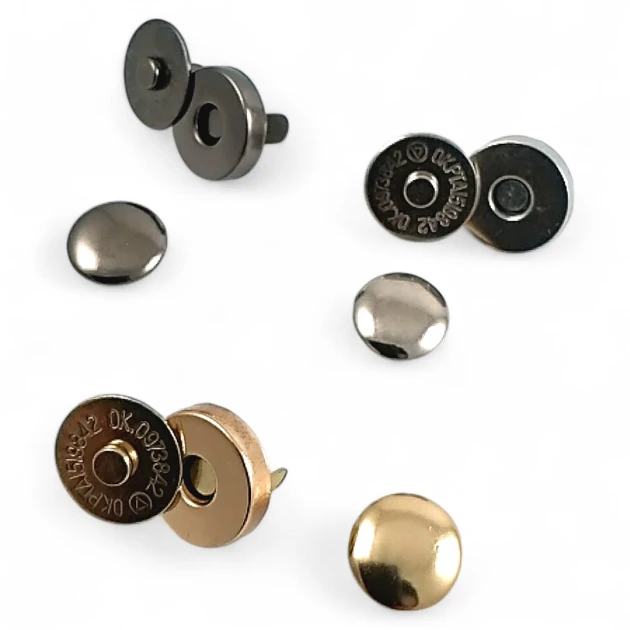 Çanta Mıknatısı Tek Taraf Troklu 14 mm - Mıknatıslı Çanta Çıt Çıtı Plus Kalite SB S-611