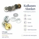 14 mm Mıknatıslı Çanta Çıtçıtı - Çift Taraf Tırnaklı - Plus Kalite SB S-611TR