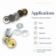 14 mm Mıknatıslı Çanta Çıtçıtı - Çift Taraf Tırnaklı - Plus Kalite SB S-611TR