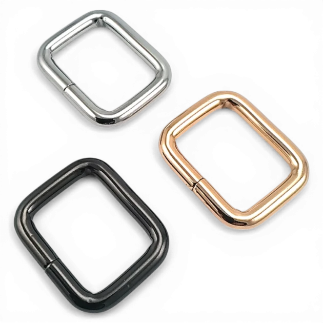 2.5 cm Dikdörtgen Toka - Çerçeve Toka Özel Metal Kaplama - Kalın Model SB 1215