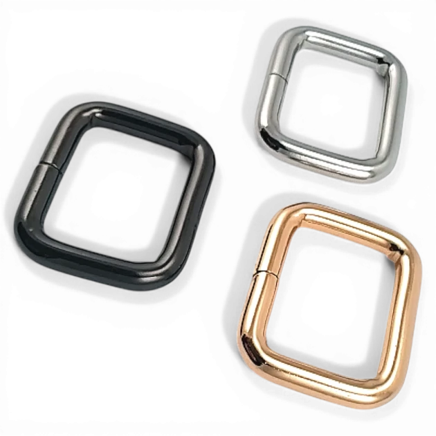 2.5 cm Dikdörtgen Toka - Çerçeve Toka Özel Metal Kaplama - Kalın Model SB 1215