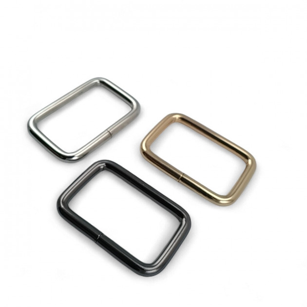 3 cm Rectangular Buckle - Frame Buckle Special Metal Coating S 1220