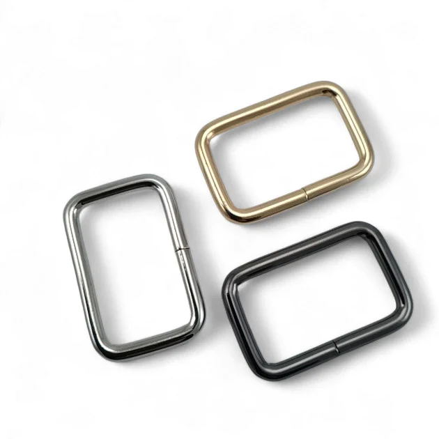3 cm Rectangular Buckle - Frame Buckle Special Metal Coating S 1220