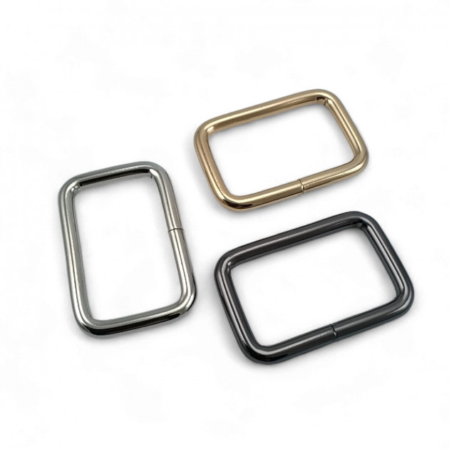 3 cm Rectangular Buckle - Frame Buckle Special Metal Coating S 1220