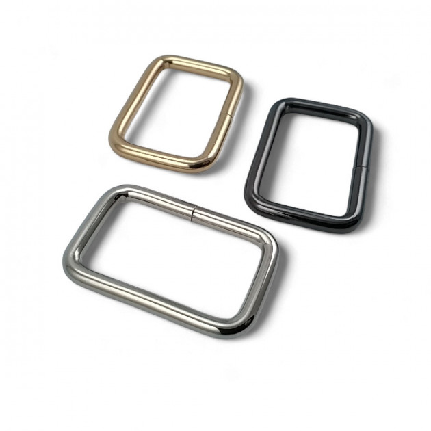 3 cm Rectangular Buckle - Frame Buckle Special Metal Coating S 1220