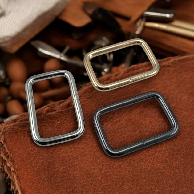 3 cm Rectangular Buckle - Frame Buckle Special Metal Coating S 1220
