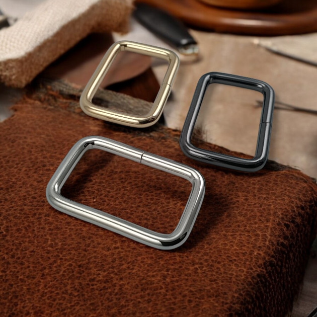 3 cm Rectangular Buckle - Frame Buckle Special Metal Coating S 1220