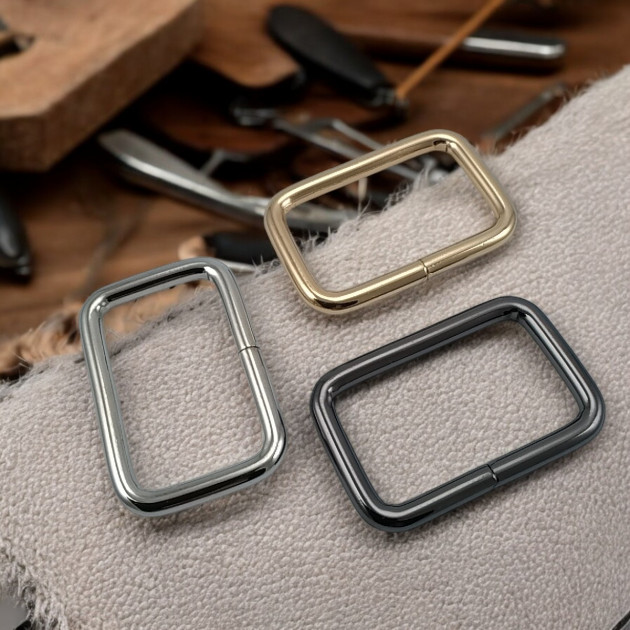 3 cm Rectangular Buckle - Frame Buckle Special Metal Coating S 1220
