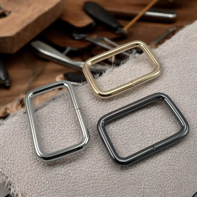3 cm Rectangular Buckle - Frame Buckle Special Metal Coating S 1220
