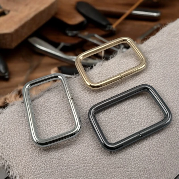 3 cm Rectangular Buckle - Frame Buckle Special Metal Coating S 1220