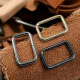 3 cm Rectangular Buckle - Frame Buckle Special Metal Coating S 1220