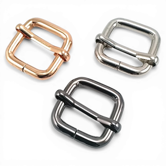 2 cm 0.8"  Single Slider Metal Strap Adjustment Buckle Thick Model - Special Plating S 1259