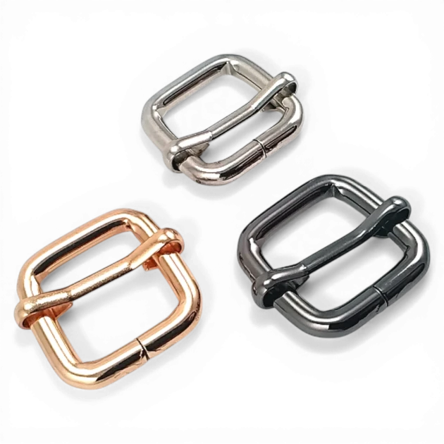 2 cm 0.8"  Single Slider Metal Strap Adjustment Buckle Thick Model - Special Plating S 1259