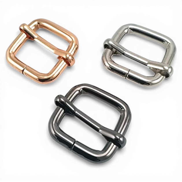 2 cm 0.8"  Single Slider Metal Strap Adjustment Buckle Thick Model - Special Plating S 1259