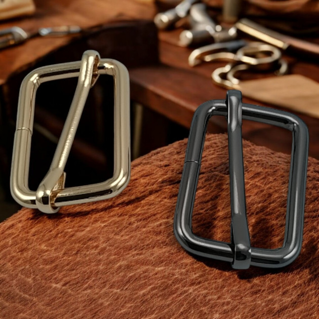 3 cm Strap Adjustment Buckle Single Slider Special Metal Coating S 1272