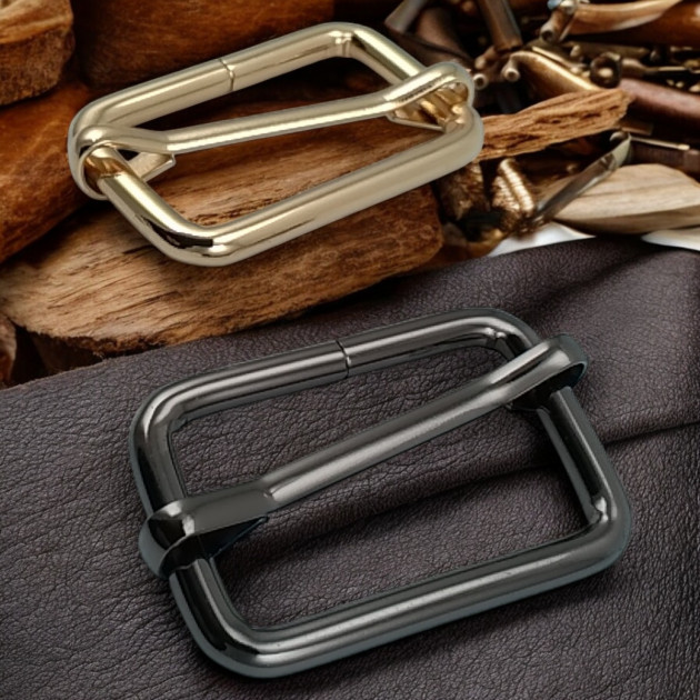 3 cm Strap Adjustment Buckle Single Slider Special Metal Coating S 1272