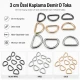 3 cm / 30 mm / 1.18 in Special Coated Iron D Ring Buckle for bags and textile accessories