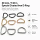 3 cm / 30 mm / 1.18 in Special Coated Iron D Ring Buckle for bags and textile accessories