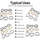3 cm / 30 mm / 1.18 in Special Coated Iron D Ring Buckle for bags and textile accessories