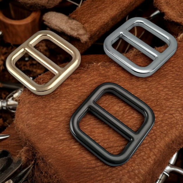2 cm 0.79" Collar Adjustment Buckle - Square Adjustment Buckle Special Metal Plated Color S 1955
