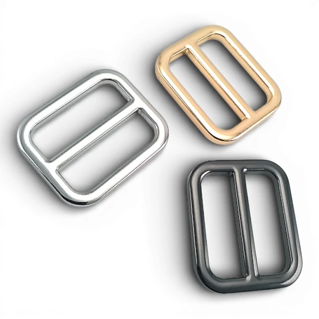 Tasma Ayar Tokası 2.5 cm Kare Ayar Tokası Özel Metal Kaplama Renk S 20386