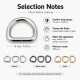 1.5 cm / 15 mm / 0.59 in Special Coated Iron D Ring Buckle S 3544 for bag straps and textile applications