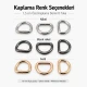 1.5 cm / 15 mm / 0.59 in Special Coated Iron D Ring Buckle S 3544 for bag straps and textile applications