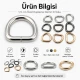 1.5 cm / 15 mm / 0.59 in Special Coated Iron D Ring Buckle S 3544 for bag straps and textile applications