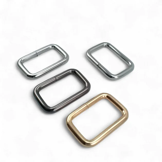 3 cm Çerçeve Toka Özel Metal Kaplama - Dikdörtgen Toka S 3572