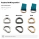 2.5 cm / 25 mm / 0.98 in Special Coated Iron D Ring for bags and accessories