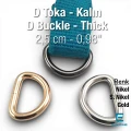 D Buckle 2.5 cm 0.98" Special Plating - D Ring Iron SB 1175
