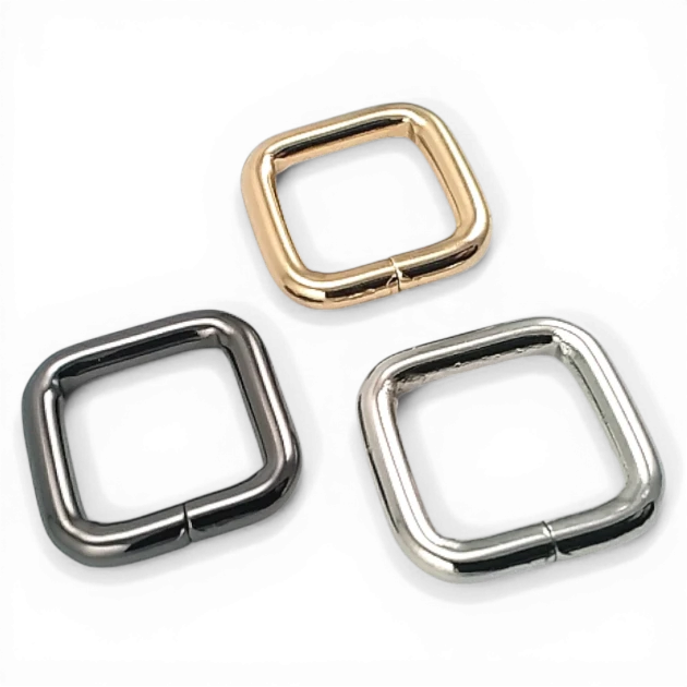 Square Buckle 2 cm 0.8" - Frame Buckle Special Metal Plating - Thick Model SB 1207