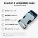 Bandolier Buckle 2 cm / 0.78 in Snap-On Zamak Buckle for Belts and Accessories
